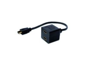 SPLITTER DIGITUS VIDEO HDMI TIPO A -2X TIPO A M/H 0,2M PASIVO FULL HD NEGRO
