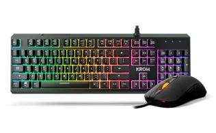 KIT TECLADO Y RATON GAMING KROM KALEIDO RGB