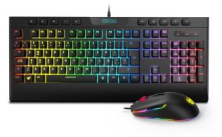 PACK KROM RGB TECLADO MEMBRANA Y RATON KALYOS