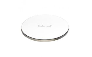 CARGADOR INTENSO Qi INALAMBRICO 10W ALUMINIO BLANCO RAPIDO