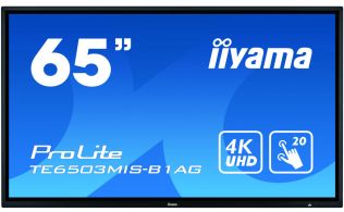 MONITOR IIYAMA TACTIL 64,6" 4K INFRARROJO FULLHD USB RS232 VGA HDMI ETHERNET