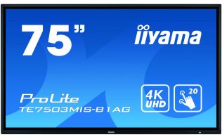MONITOR IIYAMA TACTIL 74,5"  4K INFRARROJO FULLHD USB RS232 VGA HDMI ETHERNET