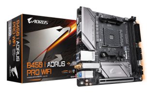 PLACA BASE GIGABYTE B450 I AORUS PRO WIFI AM4 MINI ITX 2XDDR4