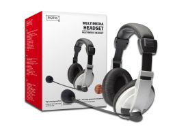 ACCESORIO ESCRITORIO DIGITUS AURICULARES ESTEREO CON MICROFONO 1,8m