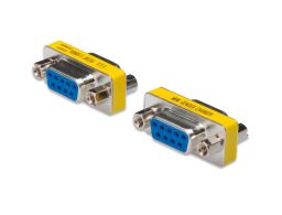 ADAPTADOR DIGITUS GENDER CHANGER D-SUB9 H/H CON TORNILLOS HEXAGONALES + TUERCAS