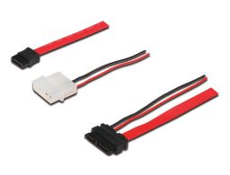 CABLE DIGITUS SATA de 13 PINES - TIPO L + CORRIENTE H/H 0,5M SATA II/III re