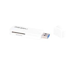 LECTOR DE TARJETAS NATEC SCARAB SD MICRO SD USB 3.0 BLANCO