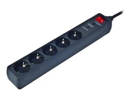 REGLETA GEMBIRD 5 TOMAS PROTECCION ANTIPICOS NEGRO 3M