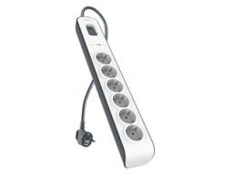 REGLETA BELKIN SURGERSTRIP 6 TOMAS PROTECCION ANTIPICOS BLANCO MONTABLE EN PARED