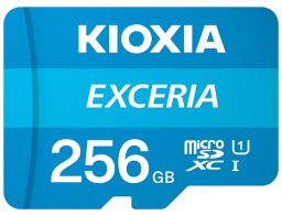 MICRO SD KIOXIA 256GB EXCERIA UHS-I C10 R100 CON ADAPTADOR