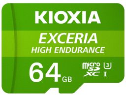 MICRO SD KIOXIA 64GB EXCERIA HIGH ENDURANCE UHS-I C10 R98 CON ADAPTADOR