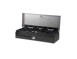 CAJON PORTAMONEDAS POSIFLEX VERTICAL NEGRO 460X170X105 5 BILL/8 MON