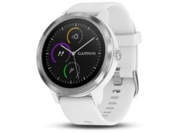 SMARTWATCH GARMIN VIVOACTIVE 3 PLATA CORREA BLANCA