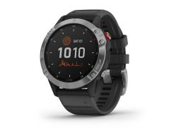 SMARTWATCH GARMIN FENIX 6 SOLAR PLATA/NEGRO