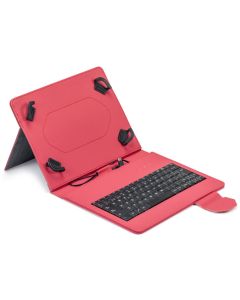 FUNDA TABLET MAILLON URBAN KEYBOARD USB 9.7"-10.2" ROJO