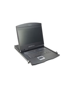 CONSOLA MODULAR DIGITUS TFT 19" KVM CAT 5 16 PUERTOS TOUCHPAD ESP NEGRO