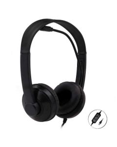 AURICULARES NILOX MICROFONO CONTROL VOL NEGRO ALAMBRICO CONEXION USB