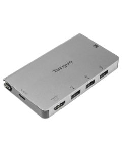 ADAPTADOR TARGUS USB-C A 1xHDMI Y 3xUSB 3.0 LECTOR SD/ MICROSD PLATA