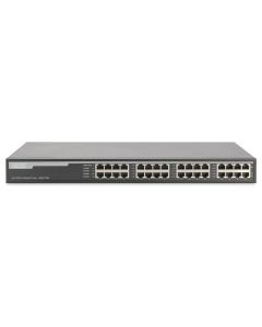 HUB DIGITUS RJ45 10/100/1000 MBPS POE+ 32 PUERTOS (16 IN 16 OUT POE) 250W