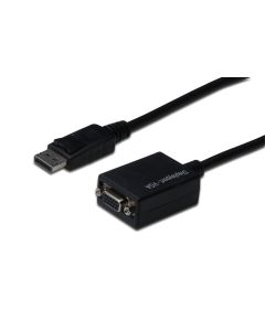 CONVERSOR DIGITUS DISPLAYPORT DP - HD15 M/H 0,15M DP 1.2 CE SW