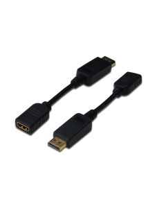 CONVERSOR DIGITUS DisplayPort DP - HDMI tipo A M/H 0,15m DP 1.1a CE sw