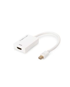 CONVERSOR DIGITUS VIDEO MINI DP-HDMI TIPO A M/F 0.2M W/INTERLOCK CE DORADO NEGRO