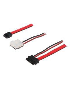 CABLE DIGITUS SATA de 13 PINES - TIPO L + CORRIENTE H/H 0,5M SATA II/III re