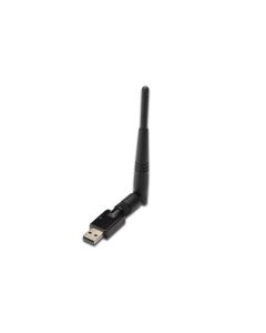 ADAPTADOR WIFI DIGITUS USB 2.0 300Mbps Realtek 8192 2T/2R antena externa WPS
