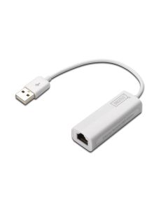 CONVERSOR HUB DIGITUS USB 2.0 USB-A Macho 1X RJ-45 10/100MBPS