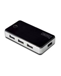 HUB DIGITUS USB 2.0 7 PUERTOS 7X USB A/H 1X USB B MINI INCL. FUENTE DE ALIMENT