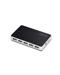 HUB DIGITUS USB 2.0 10 PUERTOS 10X USB A/H 1X USB MINI INCL. FUENTE DE ALIMENT