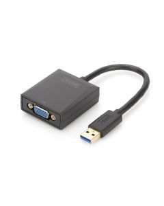 ADAPTADOR DIGITUS USB 3.0 - VGA ADAPTADOR INPUT USB OUTPUT VGA 1080p