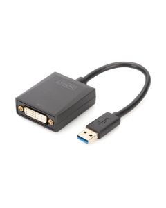 ADAPTADOR DIGITUS USB 3.0 - DVI INPUT USB OUTPUT DVI RESOLUCION DE 1080P