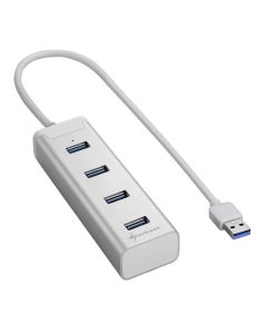 HUB USB SHARKOON 4X3.0 ALUMINIO PLATA
