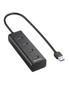 HUB USB SHARKOON 4X3.0 ALUMINIO NEGRO