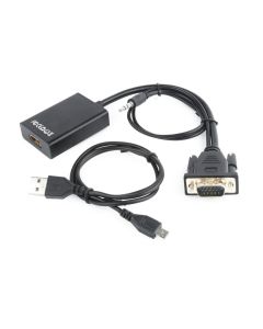 CABLE ADAPTADOR GEMBIRD VGA A HDMI 0,15M CON AUDIO 3,5MM