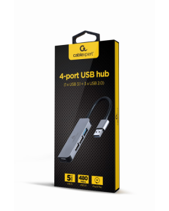 HUB USB DE 4 PUERTOS 1 X USB 3.1 + 3 X USB 2.0)