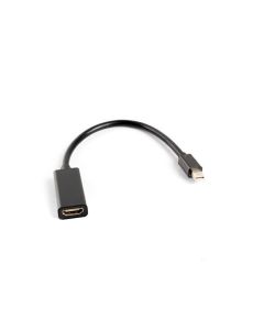 ADATADOR LANBERG MINIDISPLAYPORT MACHO/HDMI HEMBRA 20CM NEGRO