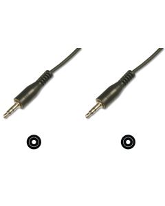 CABLE DIGITUS AUDIO JACK ESTEREO DE 3,5MM 2.50M CCS 2X0.10/10 M/M NEGRO