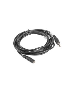CABLE ESTEREO LANBERG JACK 3.5 MM MACHO/JACK 3.5MM HEMBRA 3M NEGRO
