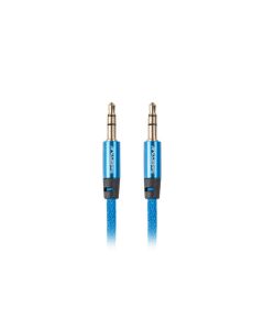 CABLE ESTEREO LANBERG JACK 3.5MM MACHO/JACK 3.5MM MACHO 1M AZUL