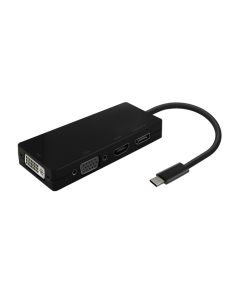 CABLE CONVERSOR AISENS USB-C A DISPLAYPORT/DVI/HDMI/VGA NEGRO 15CM