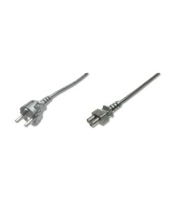CABLE ALIMENTACION DIGITUS CEE 7/7 (TIPO F) - C5 M/H 1,8M H05VV-F3G 0,75MM SW