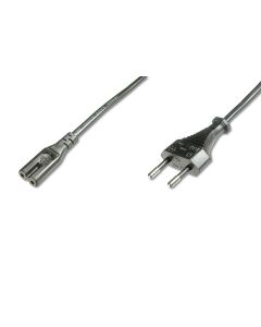 CABLE ALIMENTACION DIGITUS EURO C7 M/F 1.2M H03VVH2-F2G 0.75MM SW
