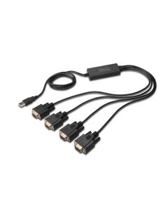 CABLE DIGITUS 1.5M USB 2.0 a cable RS232*4 Chipset FT4232H