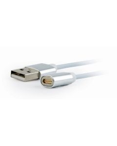CABLE USB GEMBIRD USB 2.0 A MICRO USB/ LIGHTNING/ TIPO C 1M  MAGNETICO BLANCO