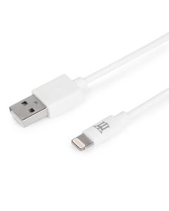 CABLE MAILLON BASIC LIGHTNING BLANCO MFI 1M