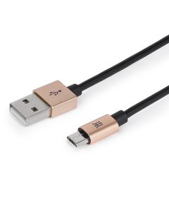 CABLE MAILLON PREMIUM MICRO USB 2.4 ALUMINIO DORADO 1M