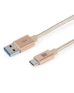 CABLE MAILLON PREMIUM TIPO C 3.0 ALUMINIO DORADO NYLON 1M