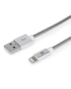 CABLE MAILLON PREMIUM LIGHTNING METAL PLATEADO 1M